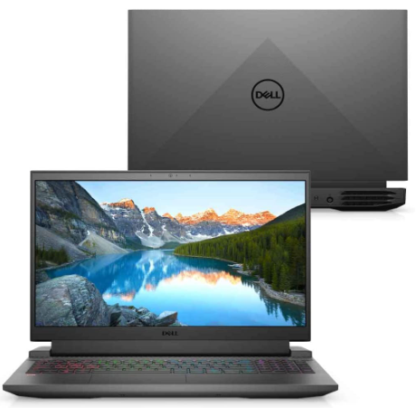 Notebook Gamer Dell G15-i1100-A30P 15.6″ FHD 11ª Geração Intel Core i5 8GB 512GB SSD NVIDIA RTX 3050 Windows 11, preto