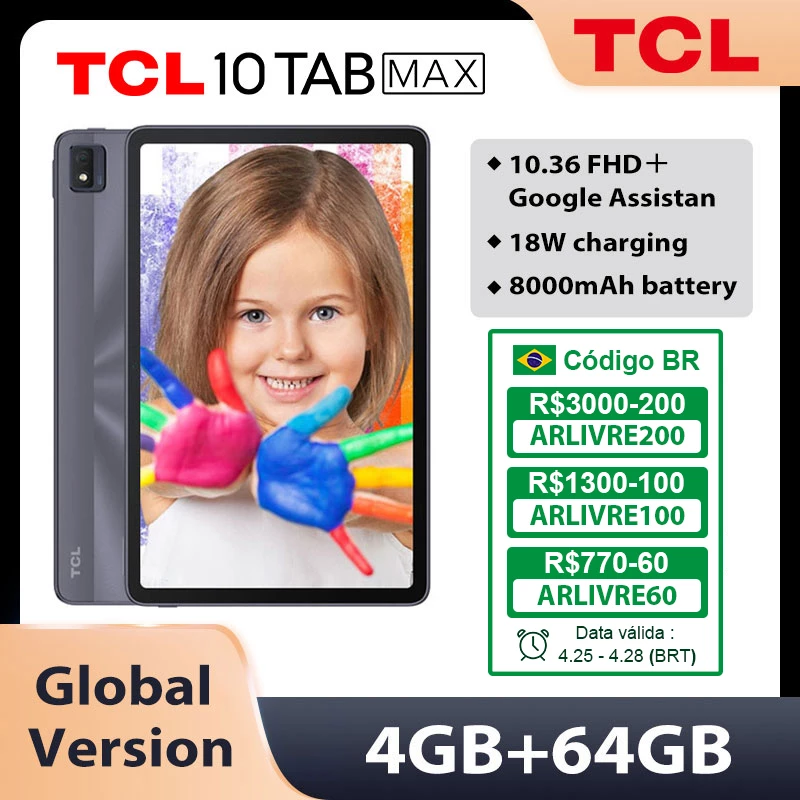 Tablet TCL 10 Tabmax 4GB 64GB TYPE-C