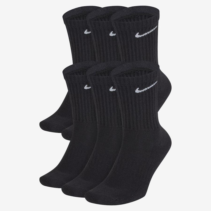 Kit de Meias Cano Alto Nike Everyday Cushioned – 6 Pares