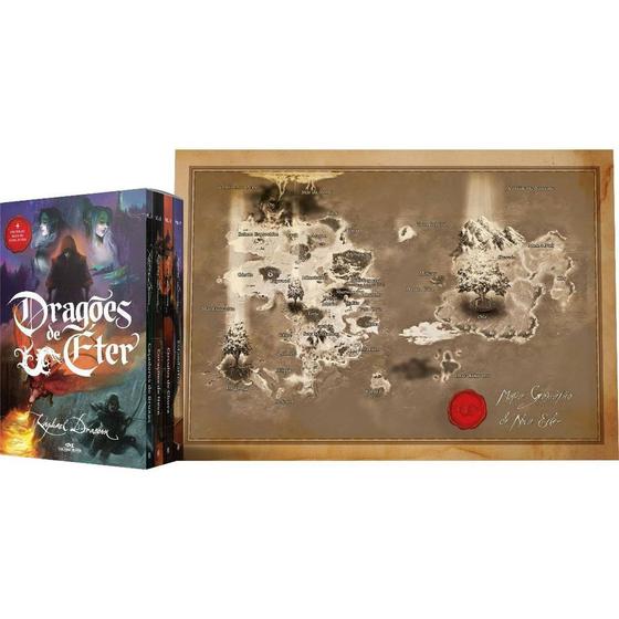 Box De Livros – Dragões De Éter (4 Volumes) + Pôster – 1ª Ed.
