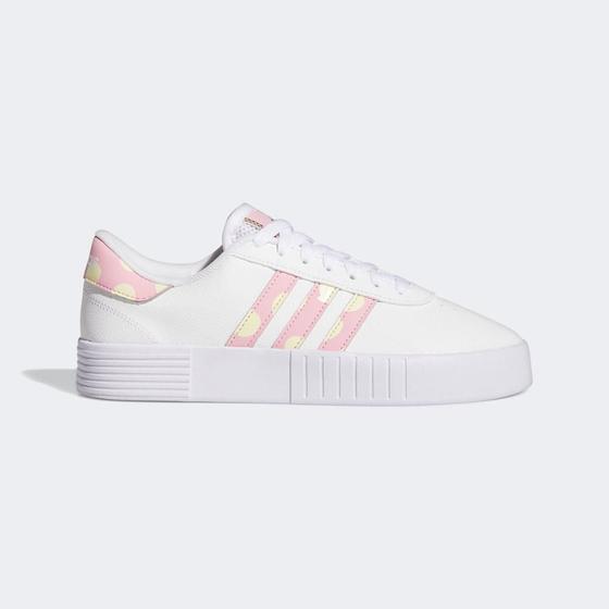 Tênis Adidas Court Bold Farm Feminino – Branco+Pink