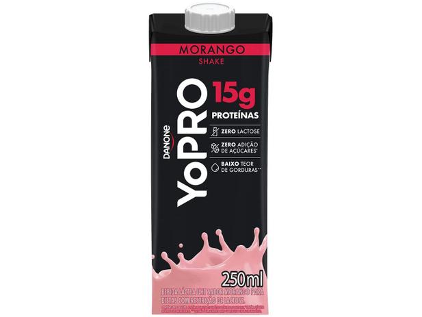 Bebida Láctea UHT Proteica com 15g de Proteínas – YoPRO Morango 250ml
