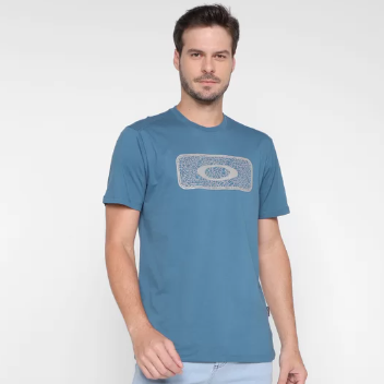 Camiseta Oakley Logo Graphic Masculina – Azul Petróleo