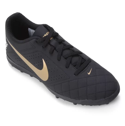 Chuteira Society Nike Beco 2 TF – Preto+Dourado