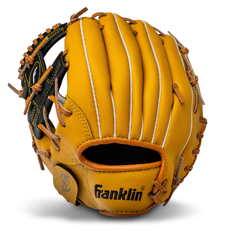 Franklin Sports Luva de beisebol e softbol – Field Master – Luva de beisebol e softball, bronze, 28 cm