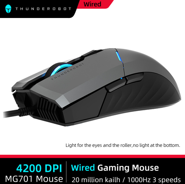 Mouse Gamer com Fio Thunderobot MG701 2.4G 4200 DPI 1000mah Recarregável