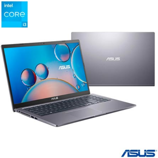 Notebook Asus Intel Core i3 1115G4 4GB 256GB SSD Tela de 156″ Cinza – X515EA-EJ1320T