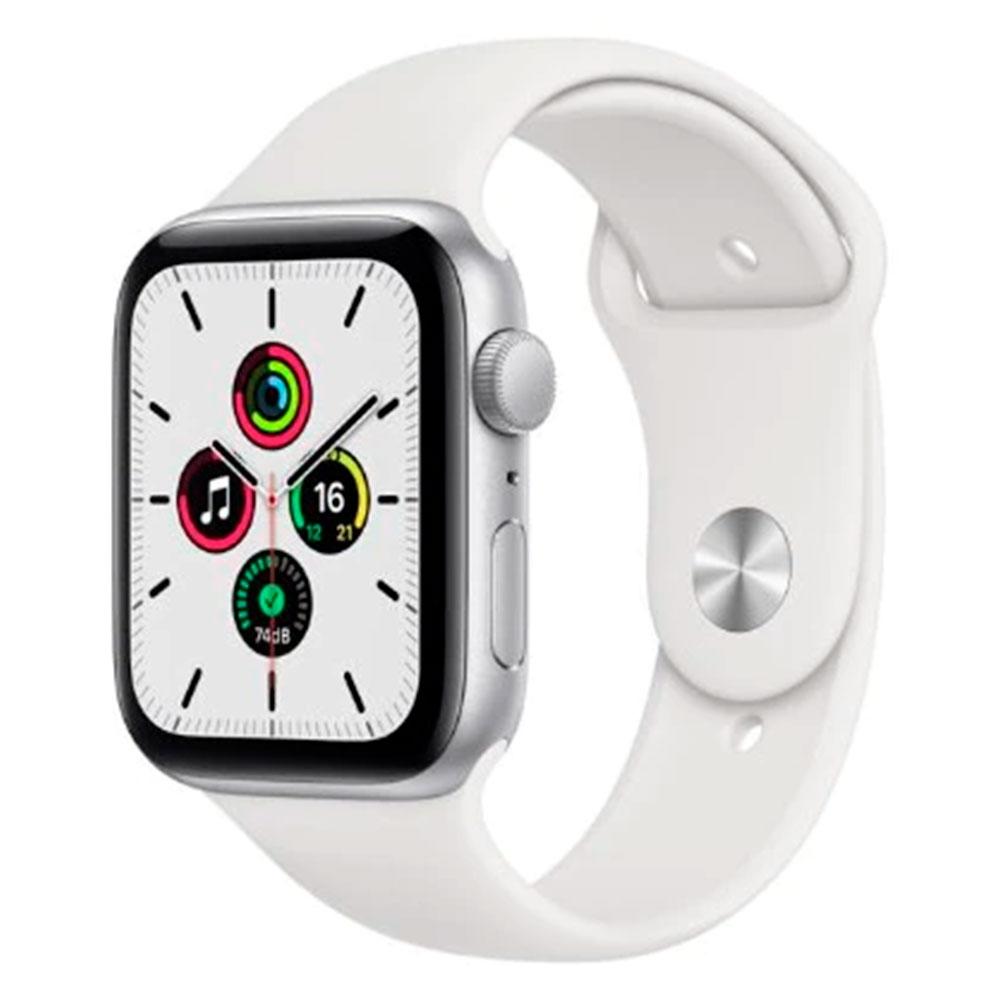 Apple Watch SE 44MM GPS Case de Alumínio e Sport Band Branco – MYDQ2BE/A