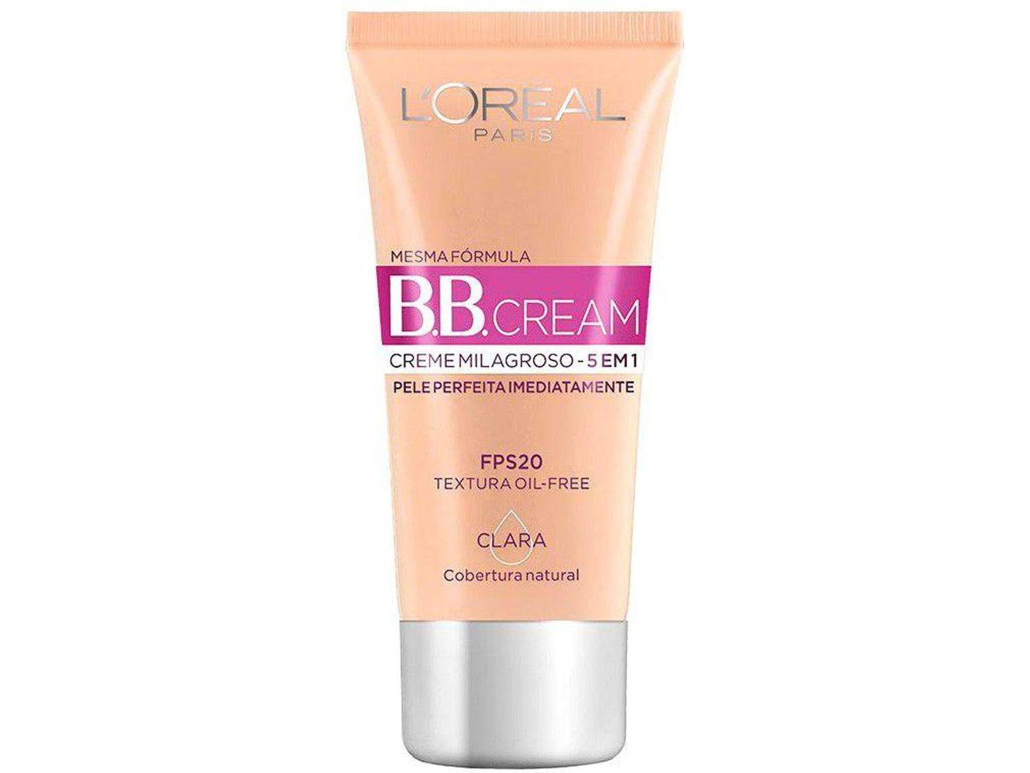 BB Cream L’oréal FPS 20 30ml Cor Clara