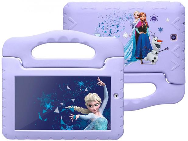 Tablet Infantil Multilaser Frozen Plus com Capa – 16GB 7” Wi-Fi Android 8.1 Quad Core Câm. 2MP