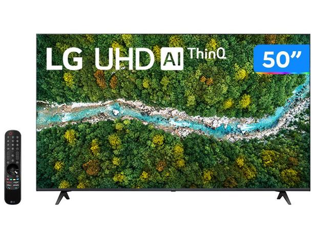 Smart TV 50” Ultra HD 4K LED LG 50UP7750 – 60Hz Wi-Fi e Bluetooth Alexa 3 HDMI 2 USB