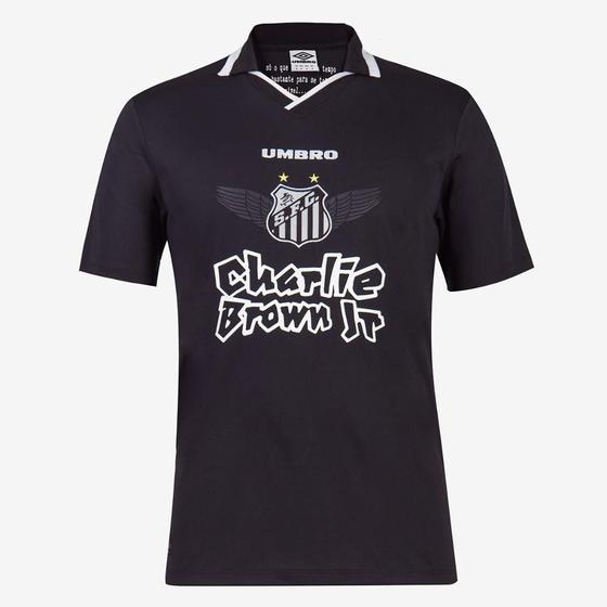 Camisa Santos Charlie Brown Jr. Marginal Alado Umbro Masculina – Preto