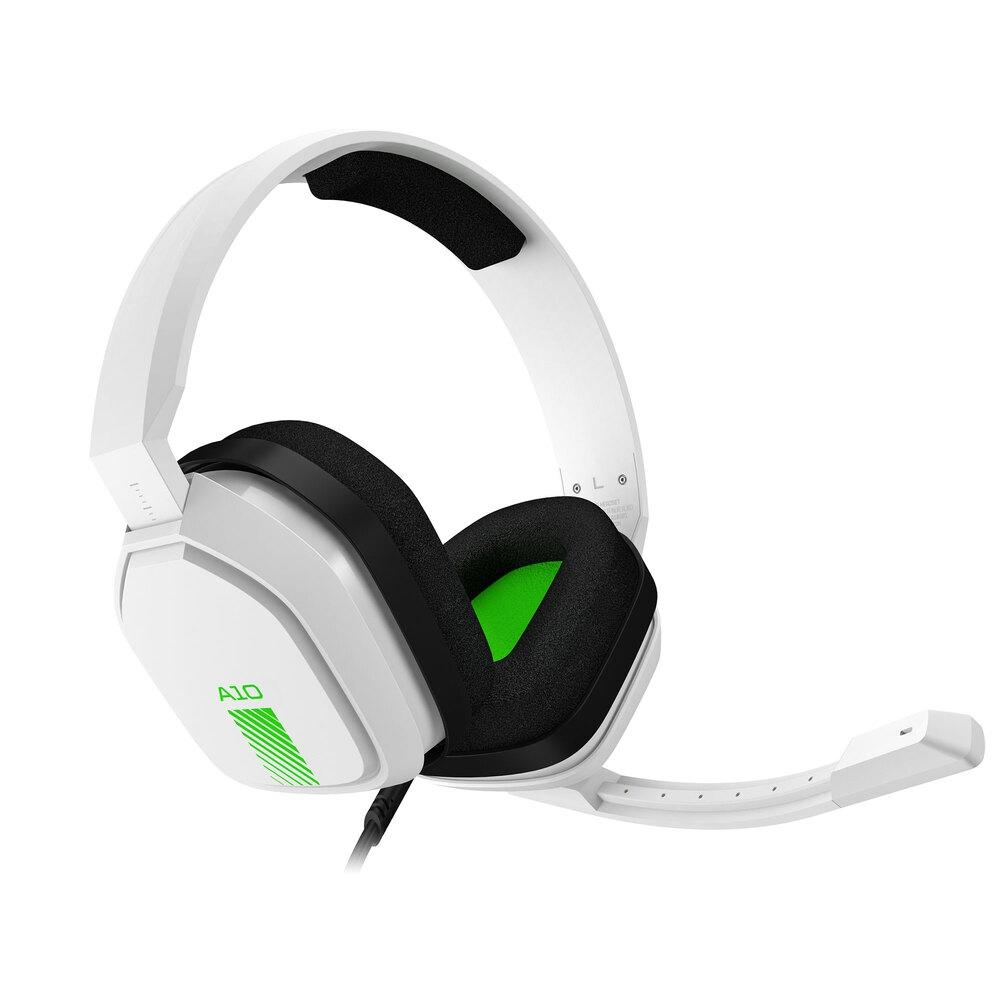 Headset ASTRO Gaming A10 para Xbox, PlayStation, PC, Mac – Branco/Verde – 939-001854
