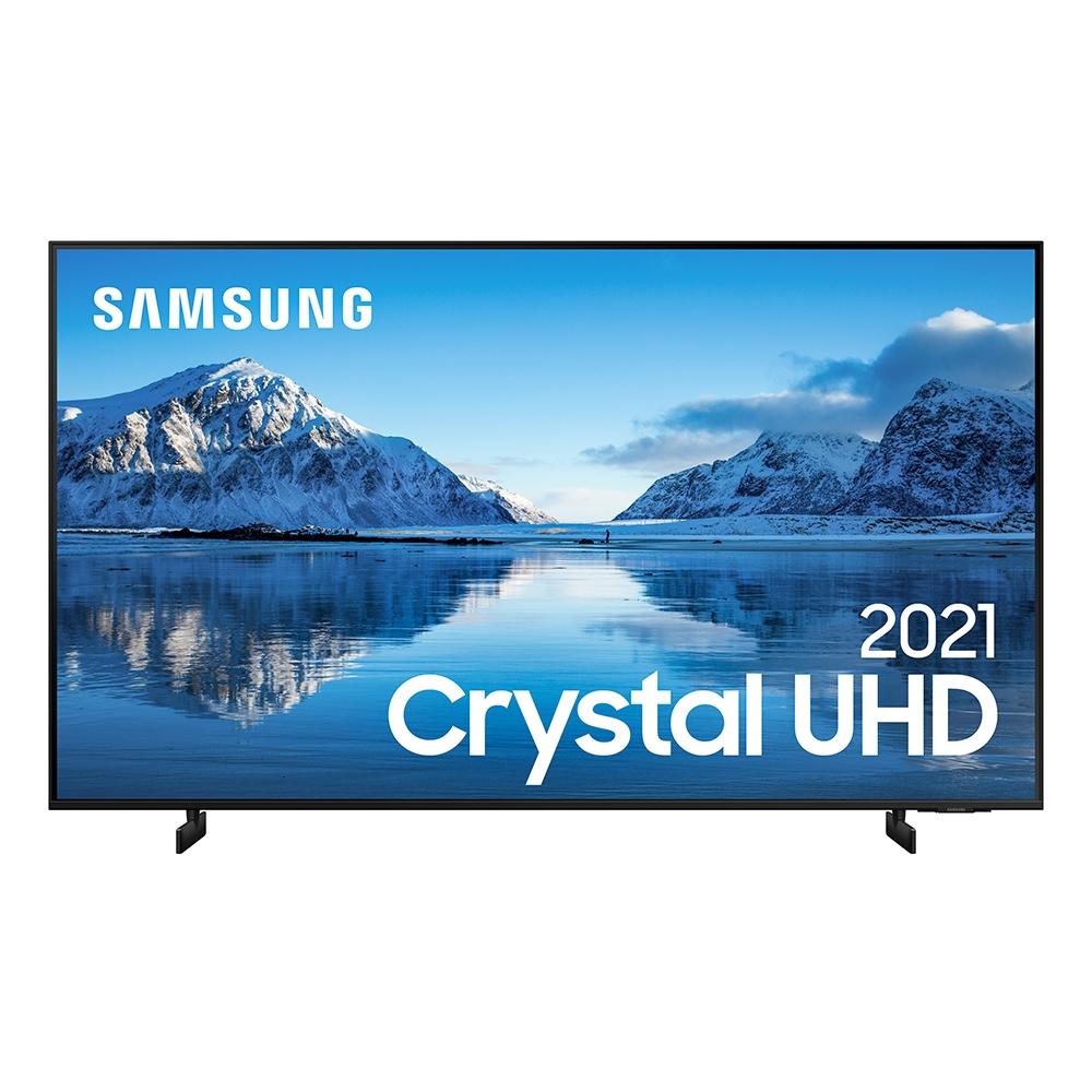 Samsung Smart TV 75´´ Crystal UHD 4K 75AU8000 Dynamic Crystal Color Borda Infinita Visual Livre de Cabos Alexa Built In – UN75AU8000GXZD