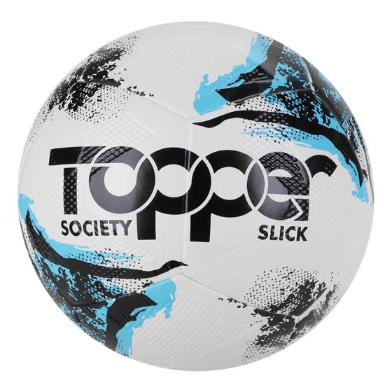 Bola de Futebol Campo Topper Slick Exclusiva – Azul+Preto
