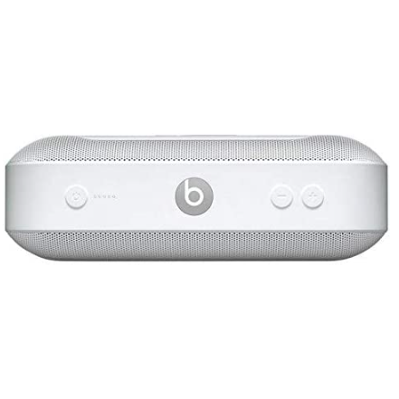 Caixa de som portátil sem fio Beats Pill+ – Bluetooth estéreo, 12 horas de som, microfone para chamadas – Branco