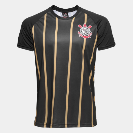 Camisa Corinthians Gold nº10 – Edição Limitada Masculina – Preto+Dourado