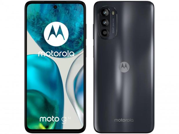 Smartphone Motorola Moto G52 128GB Preto 4G – Octa-Core 4GB RAM 6,6” Câm. Tripla + Selfie 16MP