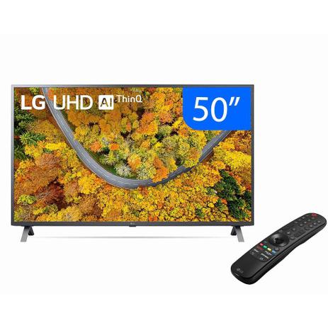 Smart TV 50″ LG UHD 4K Cinza 50UP751C WI-Fi Bluetooth HDR ThinQ AI Google Alexa