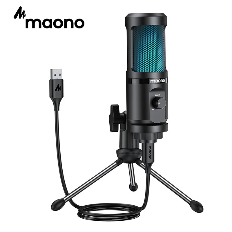 Microfone Condensador Maono USB – AU-PM461TR