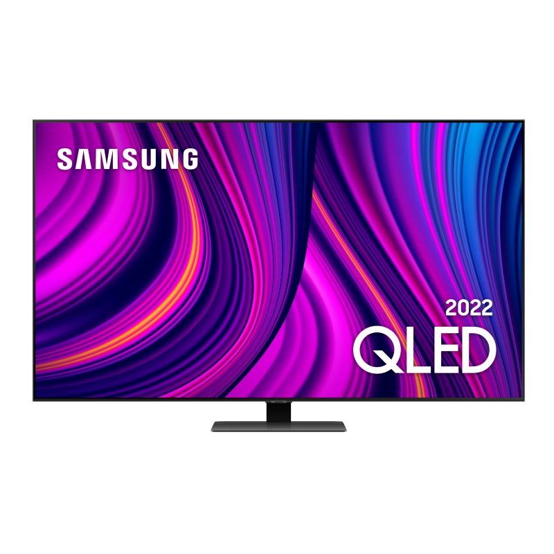 Smart TV Samsung 55″ QLED 4K 55Q80B 2022 Processador com IA Tela sem limites Visual livre de cabos Alexa built in Dolby Atmos