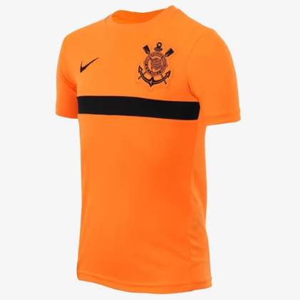 Camiseta Nike Corinthians Academy Pro 21/22 Infantil – Laranja