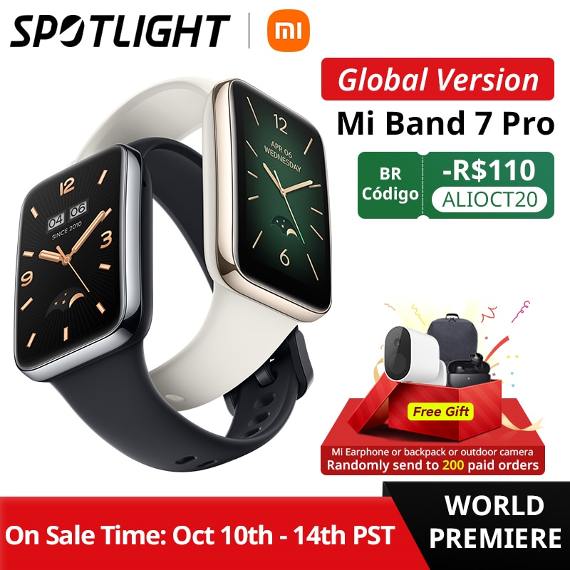 Smartwatch Xiaomi Mi Band 7 Pro GPS 1.64″ Amoled – Versão Global