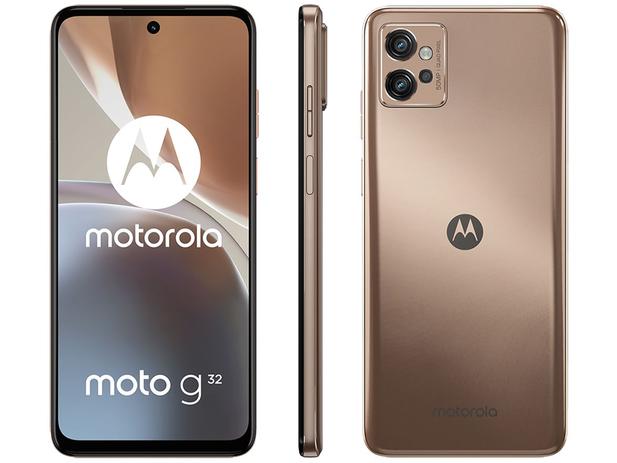 Smartphone Motorola Moto G32 128GB Rosé 4G – Octa-Core 4GB RAM 6,5” Câm. Tripla + Selfie 16MP