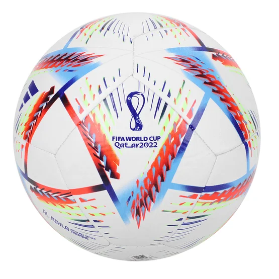 Bola de Futebol Campo Adidas Copa do Mundo 2022 Al Rihla Training – Branco+Azul