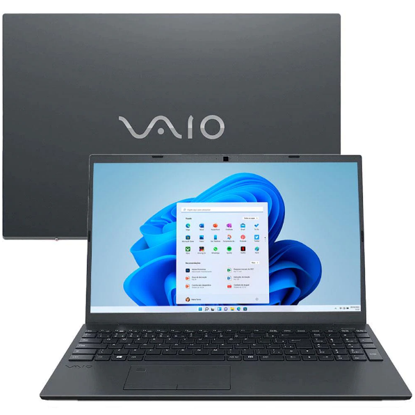Notebook VAIO Core i5-10210U 8GB 512 SSD Tela Full HD 15.6″ Windows 11 FE15 VJFE52F11X-B2291H