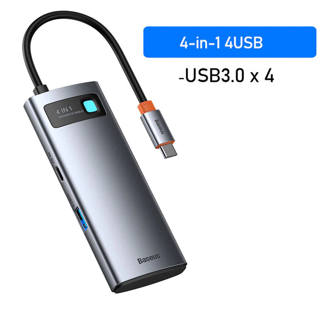 HUB USB C Baseus 4-in-1 4 USB 3.0
