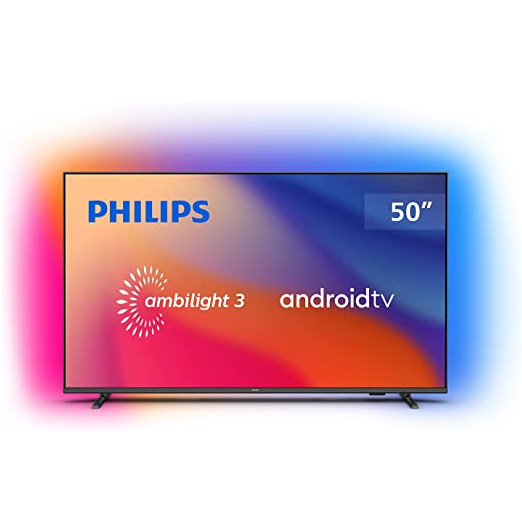 Smart TV 50″ 4K Android Ambilight 50PUG7907/78 Google Assistant Comando de Voz Dolby Vision/Atmos VRR/ALLM Bluetooth 5.0 4 HDMI – PHILIPS