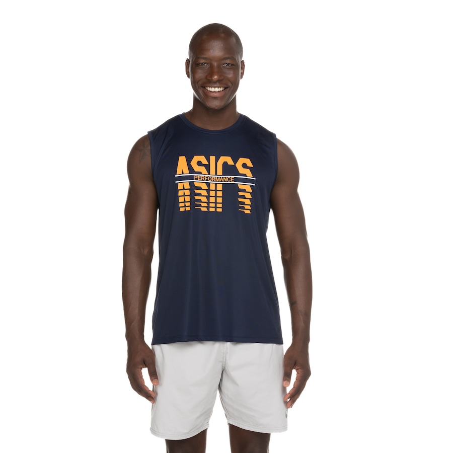 Camiseta Regata Masculina ASICS Logo Performance