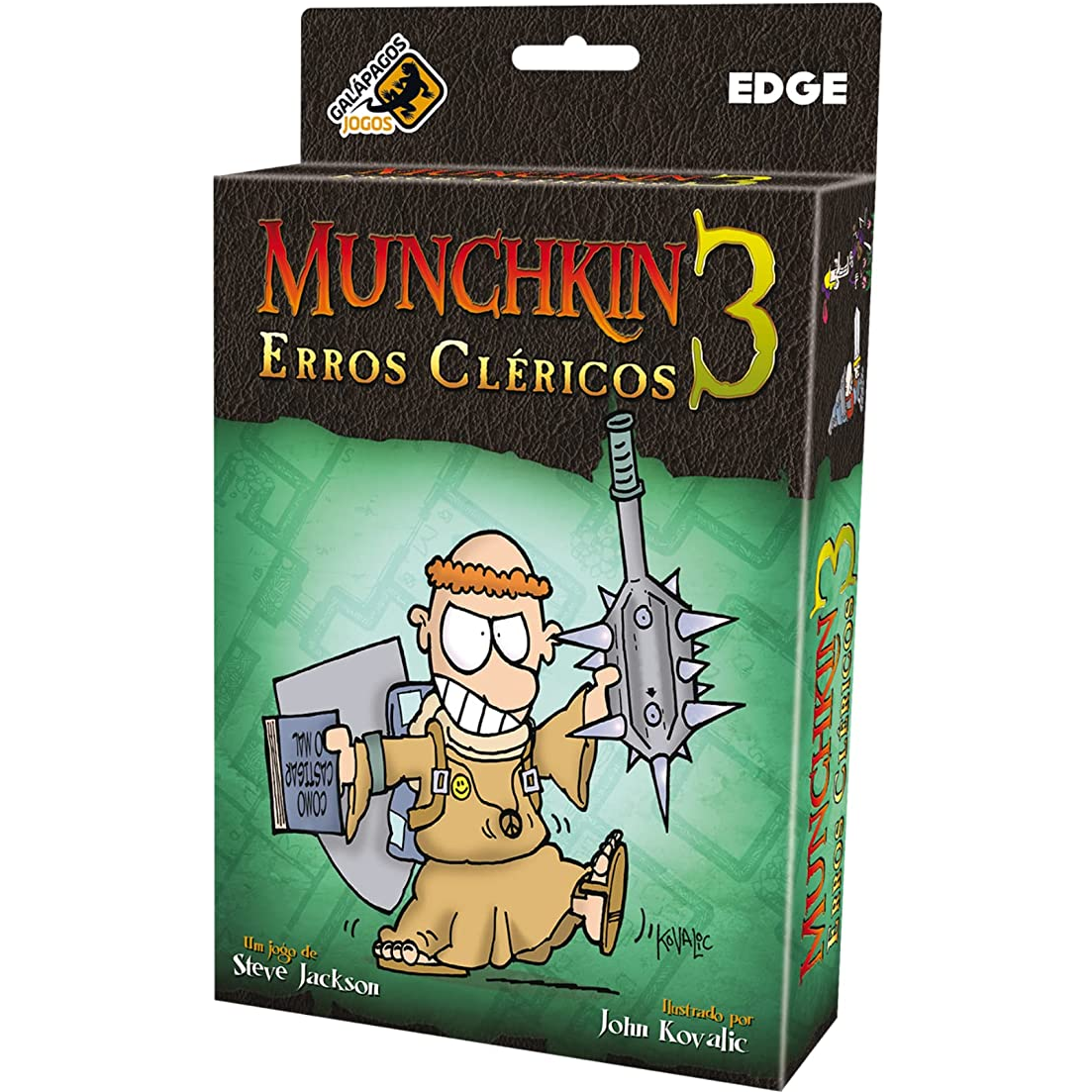 Jogos Munchkin 3: Erros Cléricos (Expansão) Jogo de Tabuleiro para Amigos 3 a 6 jogadores 60 a 90 min  Multicor Galápagos