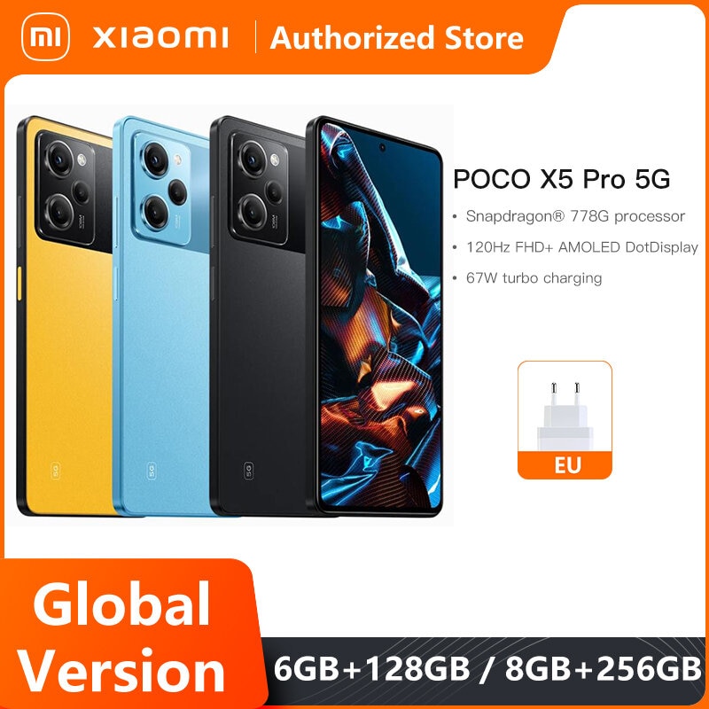 Smartphone Poco X5 Pro 5G 6GB 128GB 6.67″120Hz AMOLED
