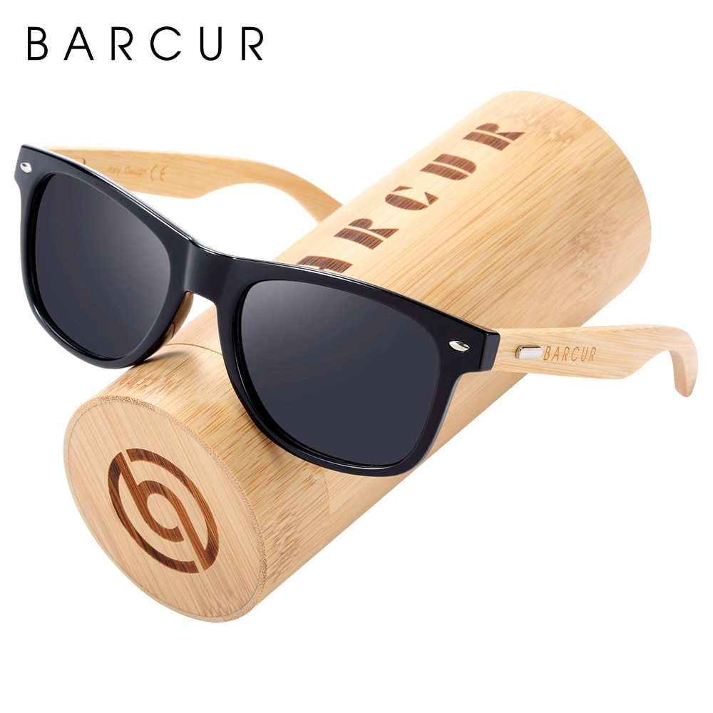 Óculos Barcur Polarizado Armadura em Bamboo