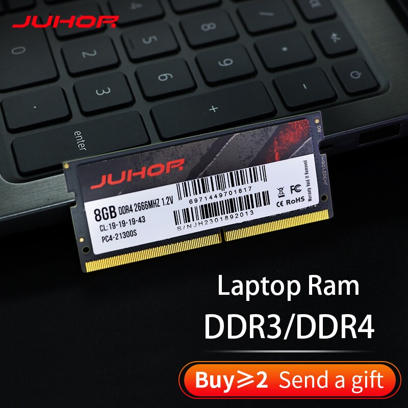 Memória RAM P/ Notebook DDR4 32GB 3200 1.2V Juhor Carneiros