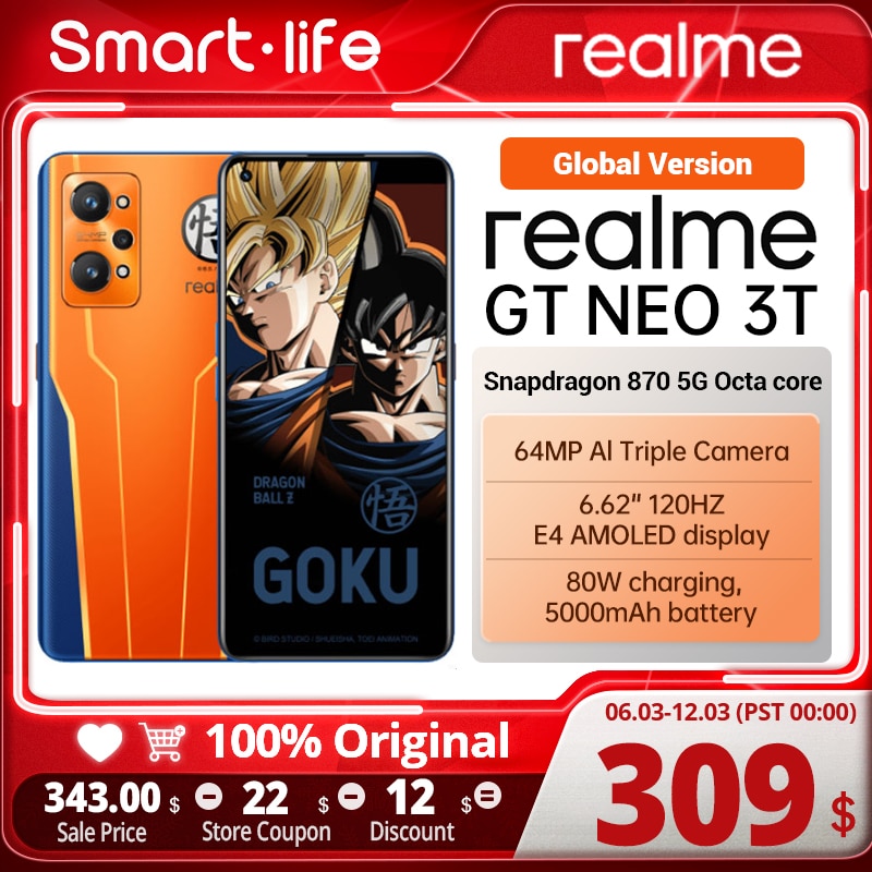 Smartphone Realme Gt Neo 3t Dragon Ball Z Edition