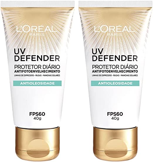 Kit Protetor Solar Facial L’Oréal Paris UV Defender Antioleosidade FPS60 40G