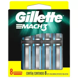 Carga para Aparelho de Barbear Gillette Mach3 – 8 Unidades
