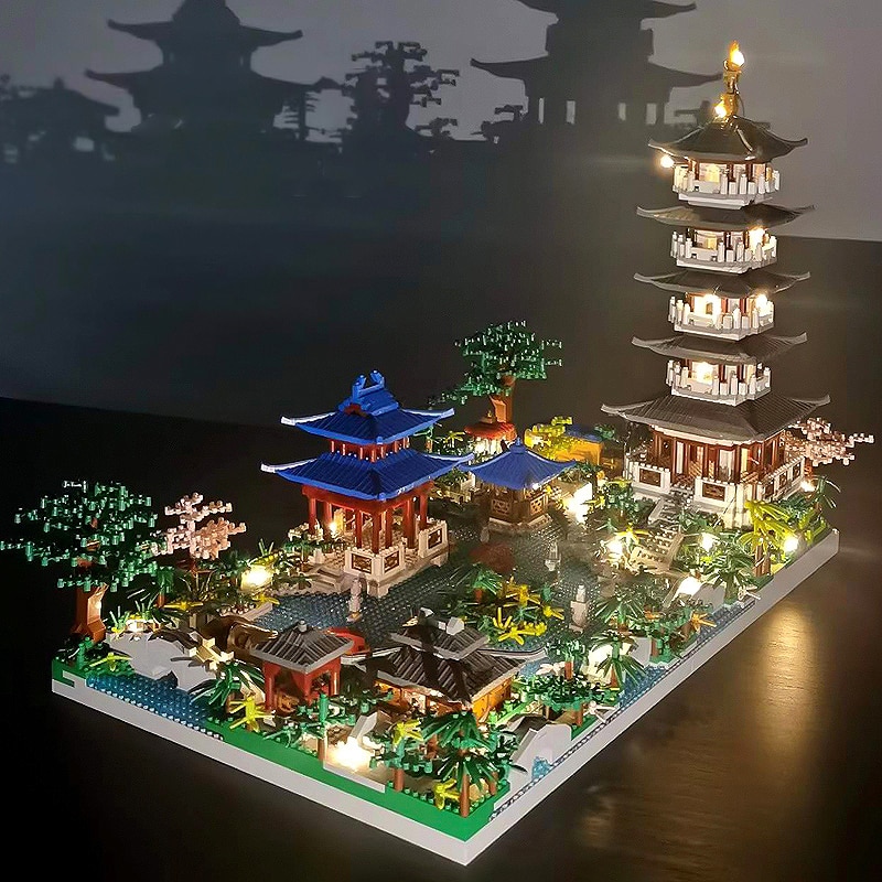 Micro Modelo de Blocos de Construção de Arquitetura Chinesa