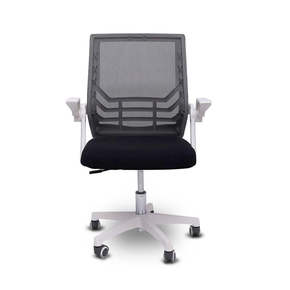 Cadeira de Escritório PCtop Slim, 180Kg, Preto e Branco – 801