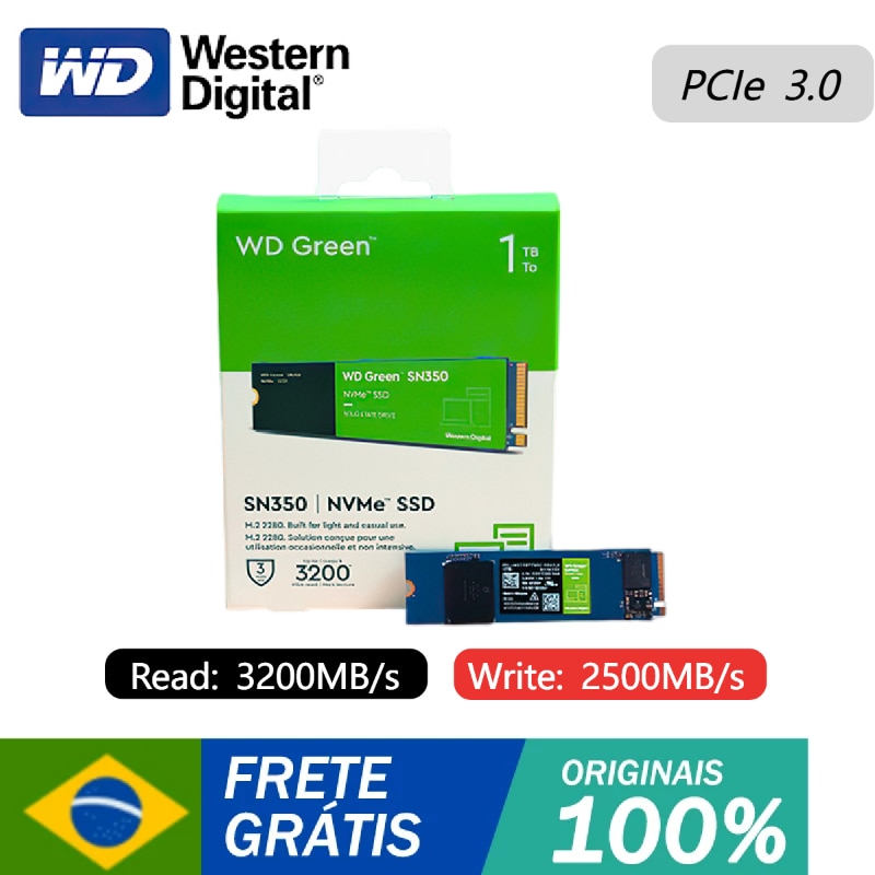 Ssd Nvme, Wd Green Sn350, Pcie, 3.0 M.2 1TB