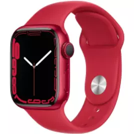 Apple Watch Series 7 (GPS), Caixa em alumínio PRODUCT(RED) de 41 mm com Pulseira esportiva PRODUCT(RED)