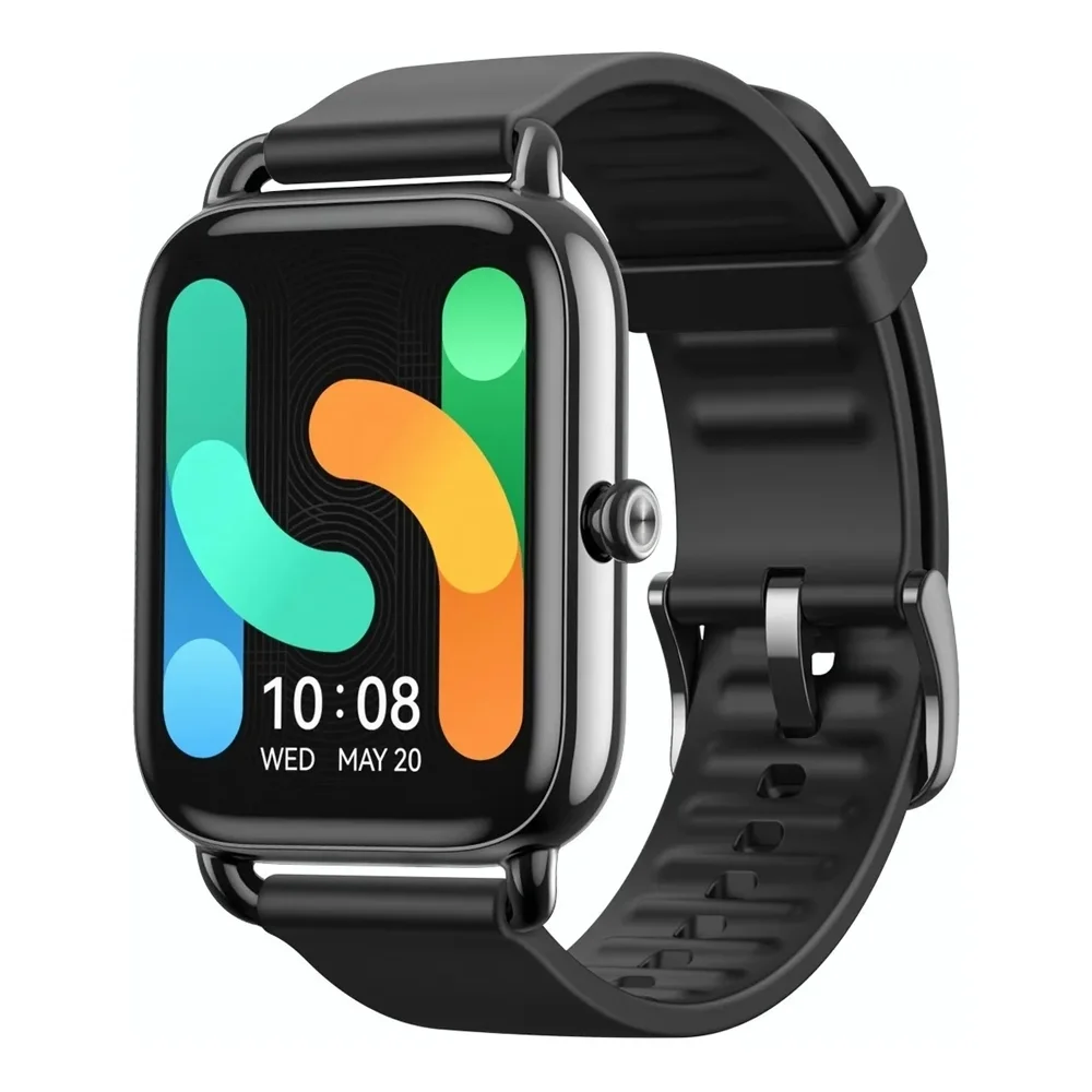 HAYLOU RS4 Plus Smartwatch, 1,78″ AMOLED tela sensível ao toque para homens e mulheres, SpO2, monitor de frequência cardíaca, monitor de sono, 100+ Modelos Esportivos, IP68 à prova d’água, Relógio inteligente para Android iOS (Preto)