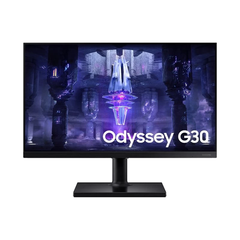 Monitor Gamer Samsung Odyssey G30, 24” Full HD, 144Hz, 1ms, FreeSync Premium, HDMI/Displayport, Ajuste de altura, Preto LS24BG300ELMZD