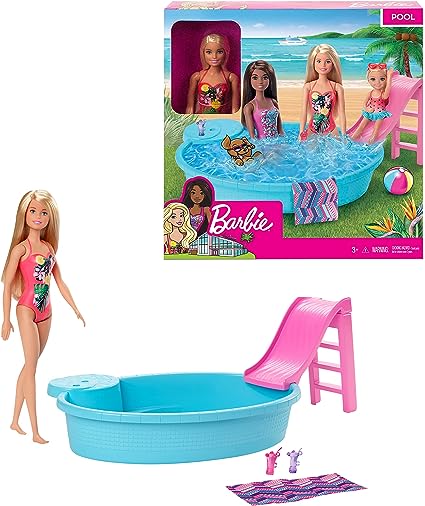 Barbie Boneca Piscina para crianças a partir de 3 anos