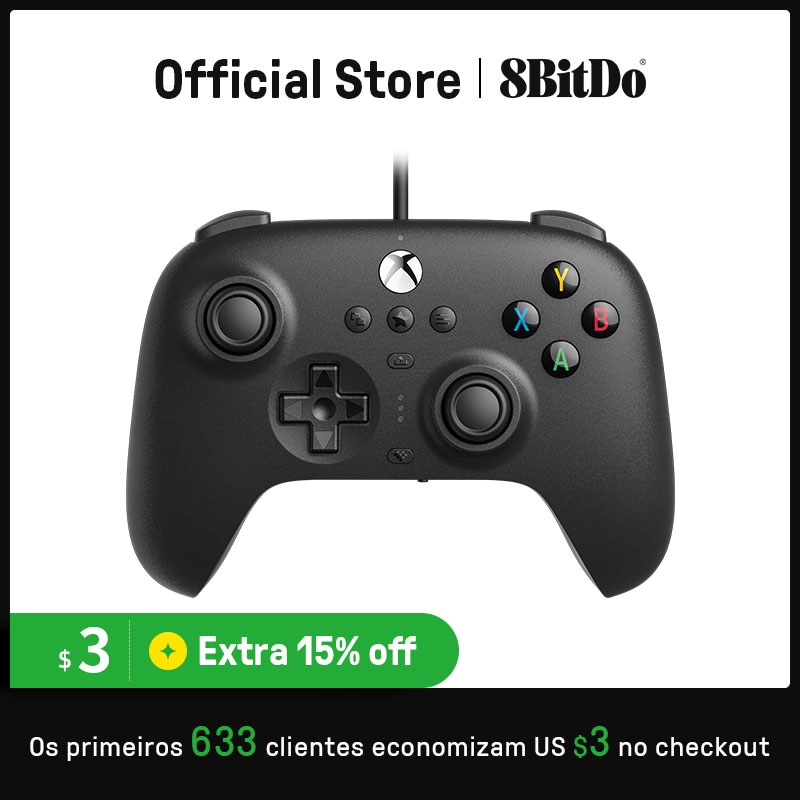Controle 8BitDo Ultimate com Fio para Xbox