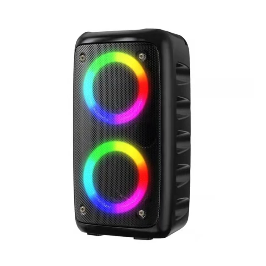 Caixa de som Bluetooth Potente Multimídia com LED RGB Subwoofer TWS Estéreo sem fio XDG-9