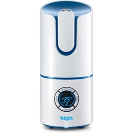 Umidificador de Ar Elgin Digital Inteligente, 2,5 Litros Branco e Azul Bivolt